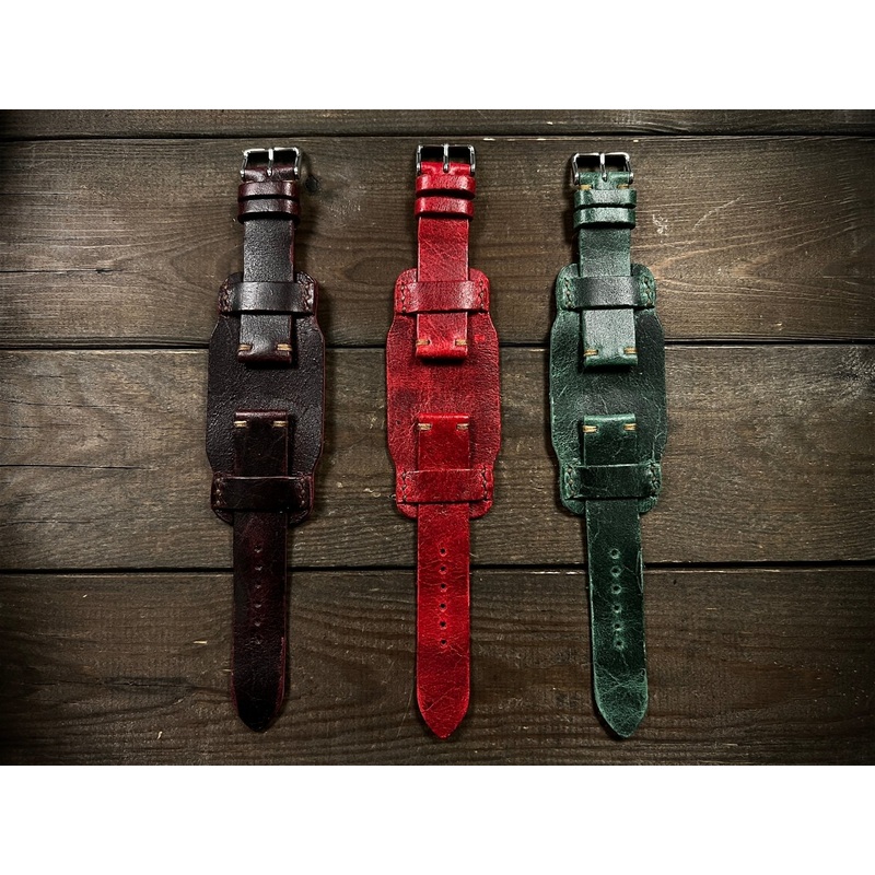 Bunds straps – ready to ship left: burgundy