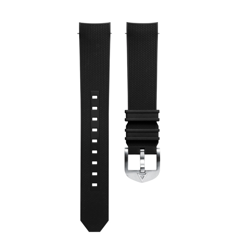 Aqua Compressor Black Rubber Strap