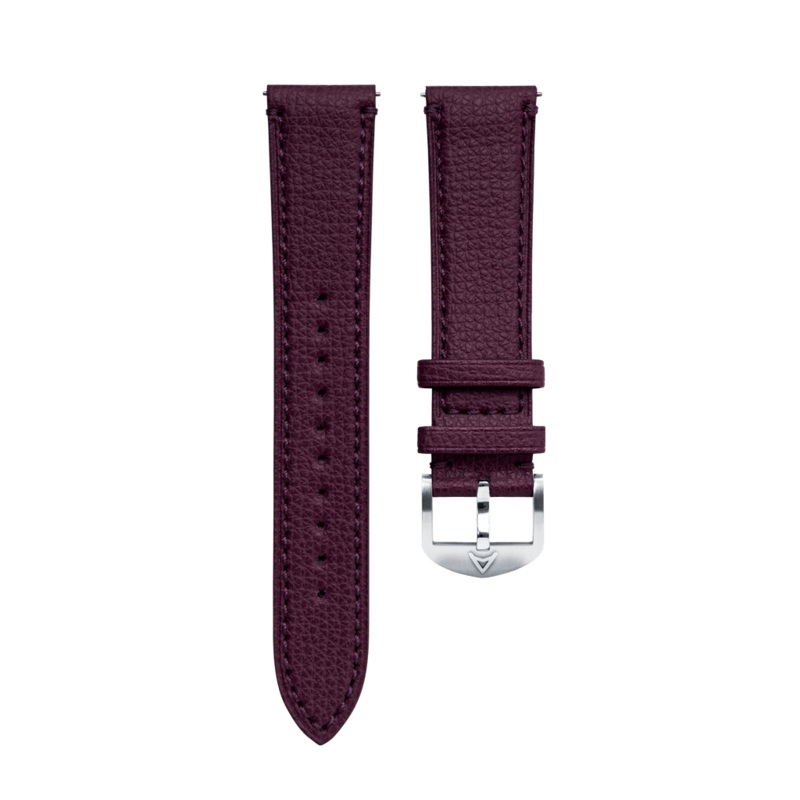Cardinal Burgundy Granolo Leather Strap