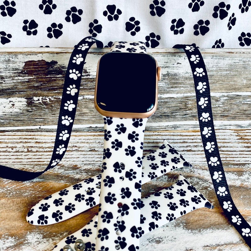 Paw Print Silicone Band For Apple Watch