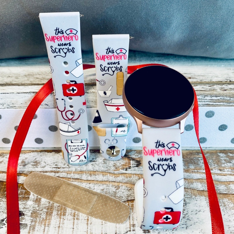 Fancy Scrubs Print Silicone Band For Samsung Watch