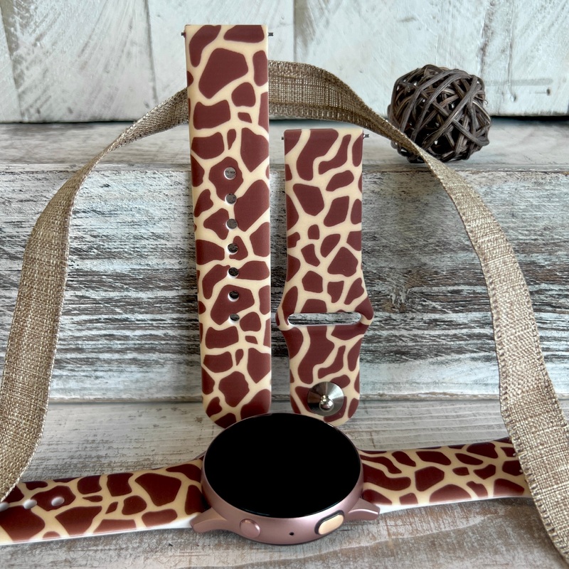 Giraffe Print Silicone Band For Samsung Watch