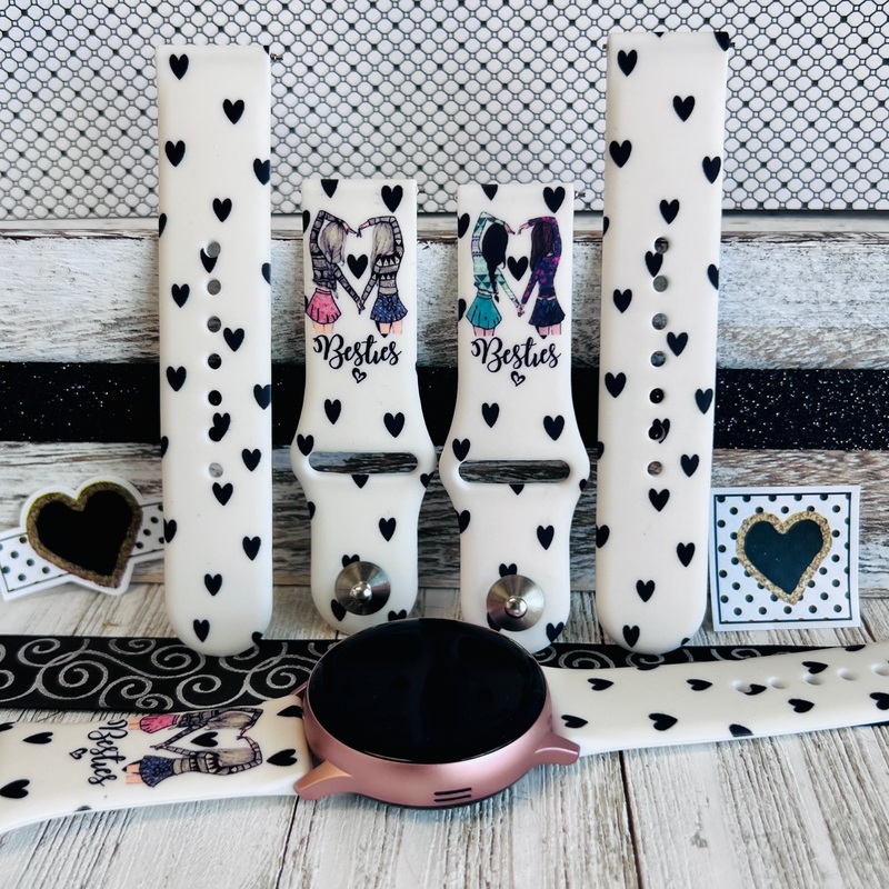 Besties Print Silicone Band For Samsung Watch (Two Colors Available) Blonde