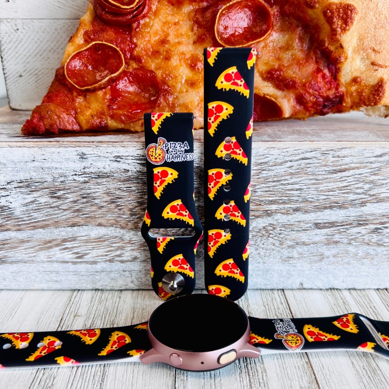 Pizza Buy’s Happiness Print Silicone Band For Samsung Watch