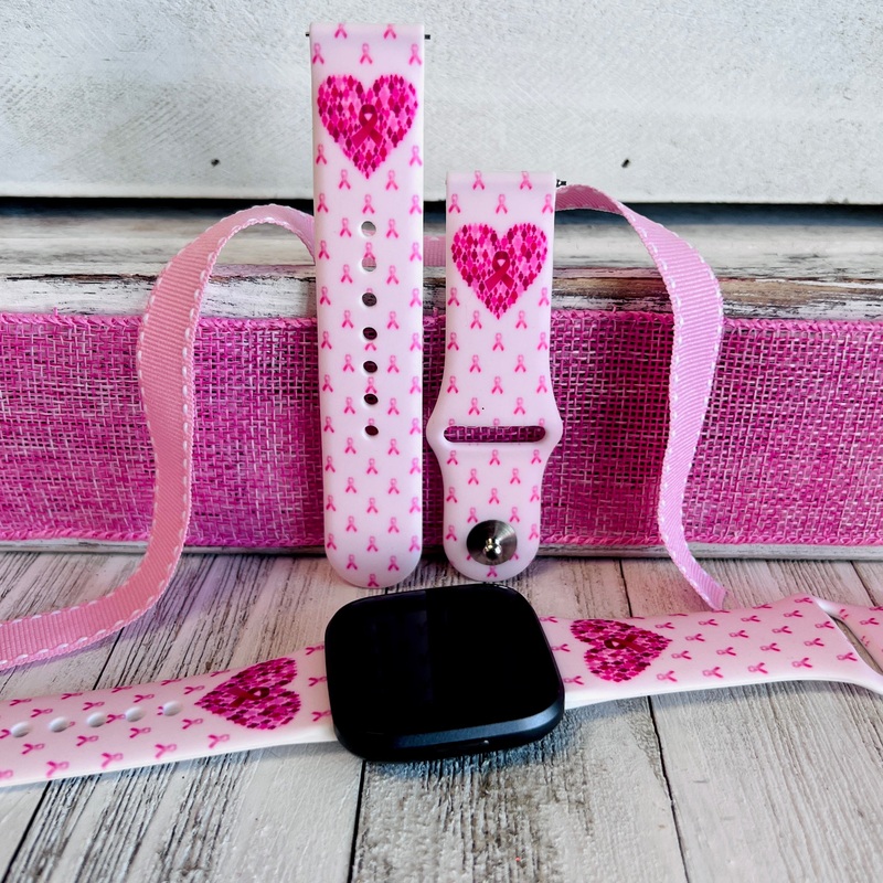 Hope & Love Print Silicone Band For Fitbit Versa 1/2