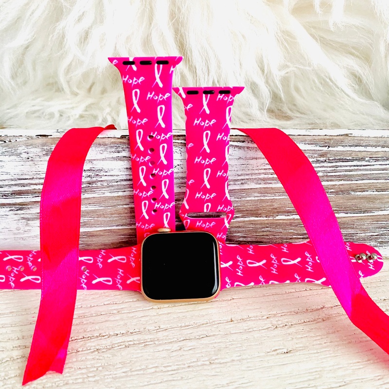 Hope Print Silicone Band For Apple Watch