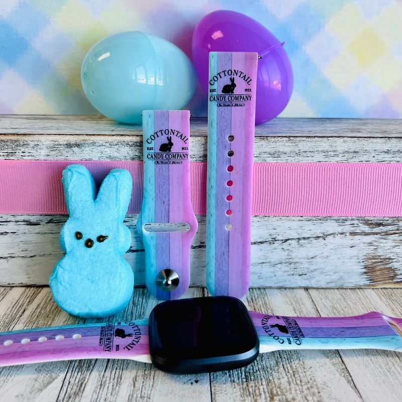 Cottontail Print Silicone Band For Fitbit Versa 1/2