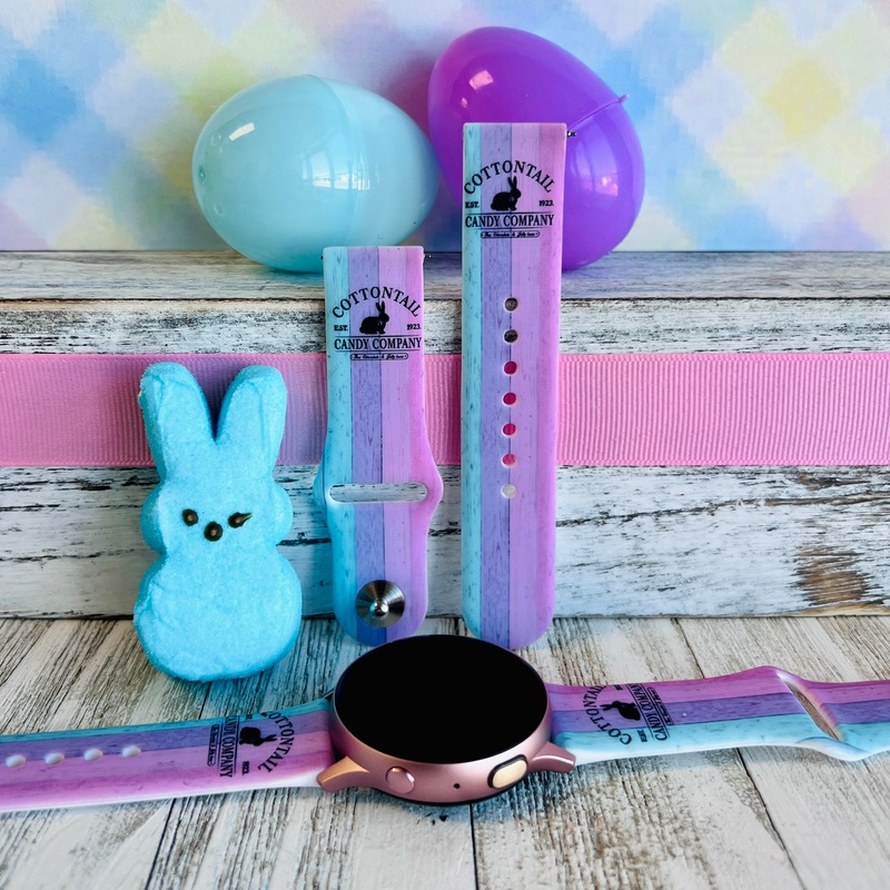 Cottontail Print Silicone Band For Samsung Watch