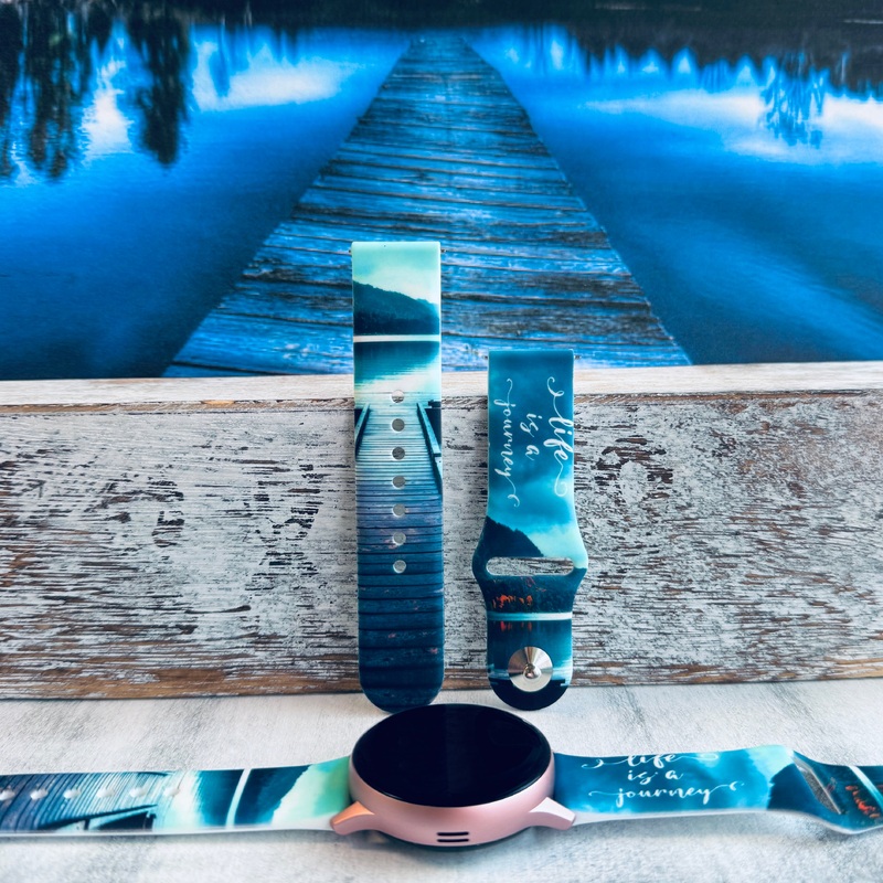 Life’s A Journey Print Silicone Band For Samsung Watch