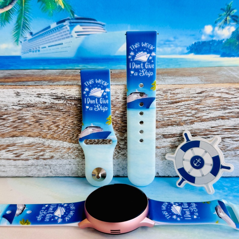 I Don’t Give A Ship Print Silicone Band For Samsung Watch
