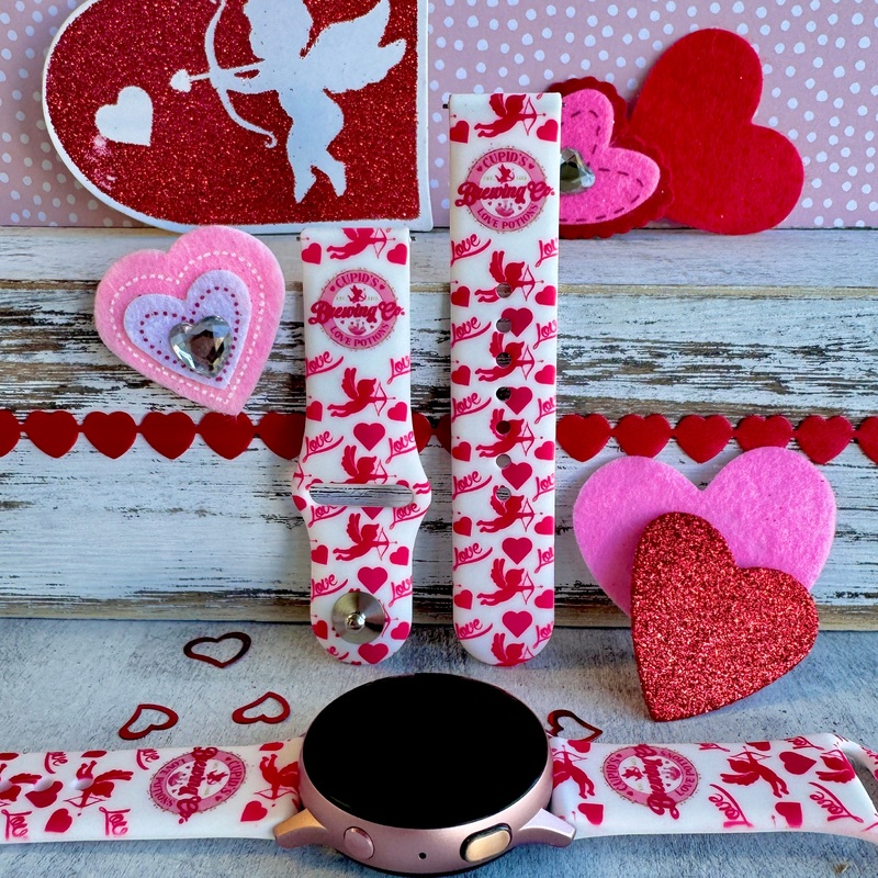 Cupid’s Love Potion Print Silicone Band For Samsung Watch