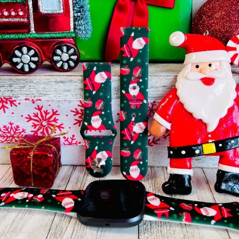 Santa Claus Print Silicone Band For Fitbit Versa 1/2