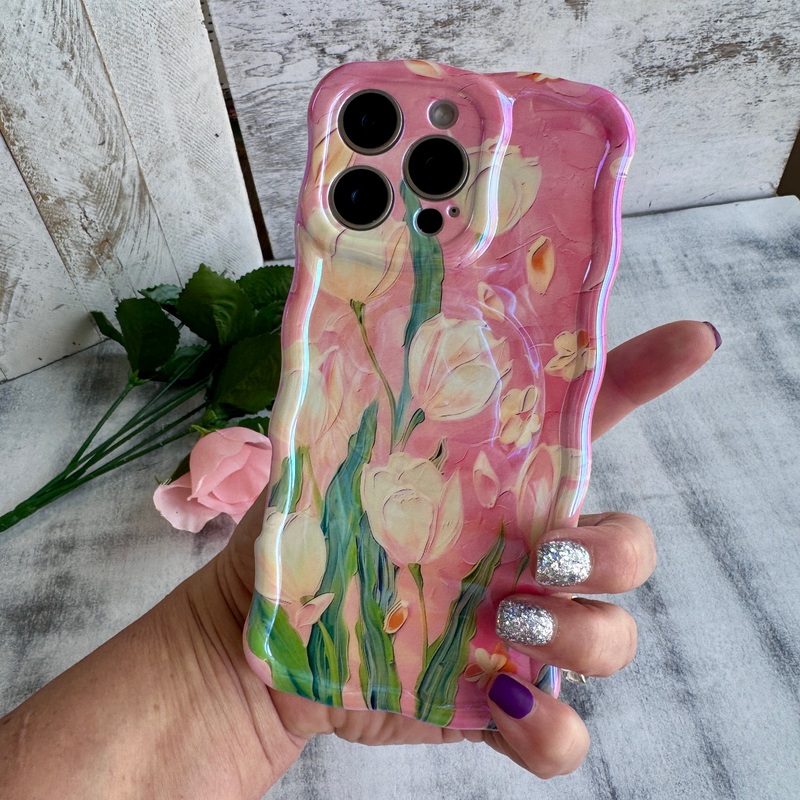 Tulip Whisper Wavy Luxe MagSafe Case for iPhone