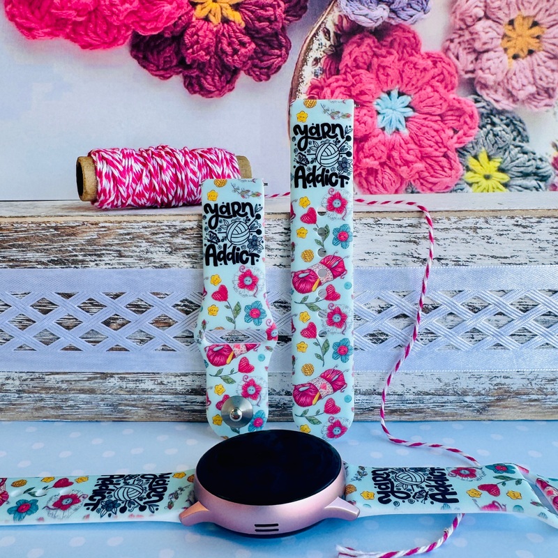 Yarn Addict Print Silicone Band For Samsung Watch
