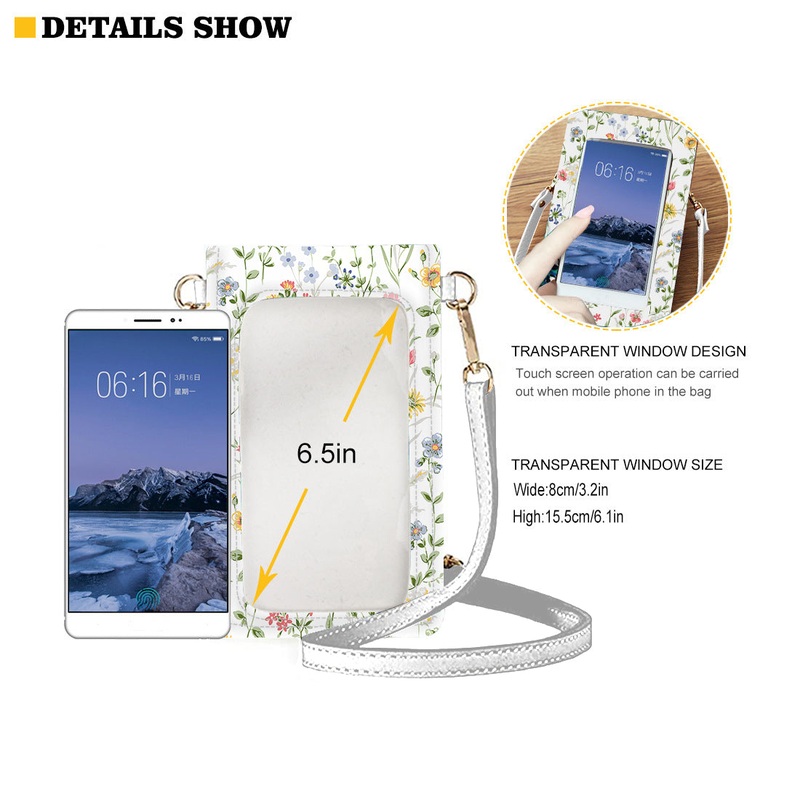 Cottage Blooms Everyday Fancy Crossbody Phone Purse