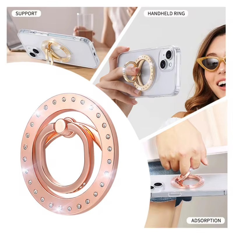 TwinkleLoop Fancy Phone MagSafe Phone Grip Multiple Colors Available Blush Sparkle