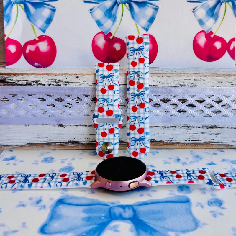 Cherry on Top Print Silicone Band For Samsung Watch