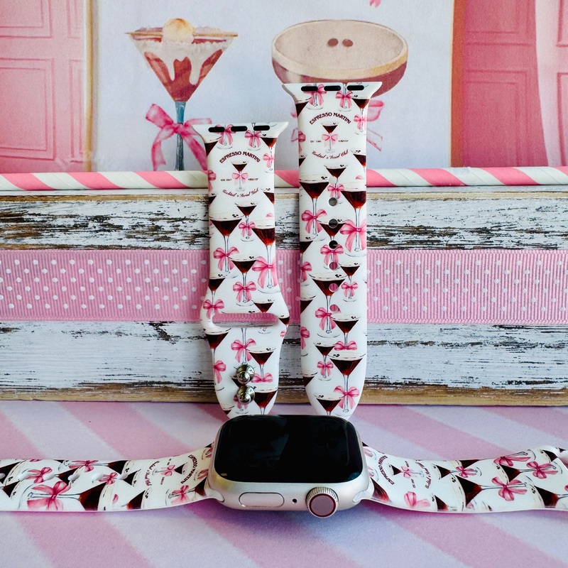 Espresso Yourself Print Silicone Band For Apple Watch