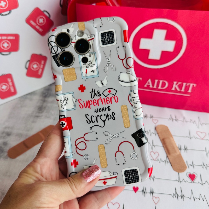 Fancy Scrubs Wavy Luxe MagSafe Case for iPhone