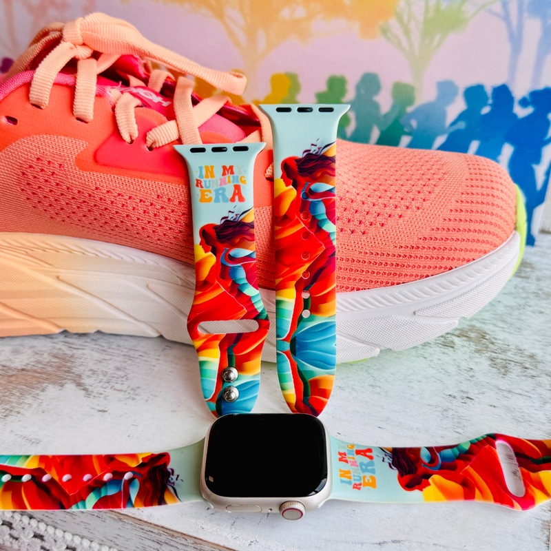 In My Running Era Print Silicone Band For Apple Watch