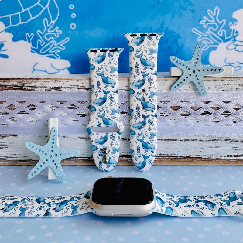 Whaley Cute Print Silicone Band For Apple Watch