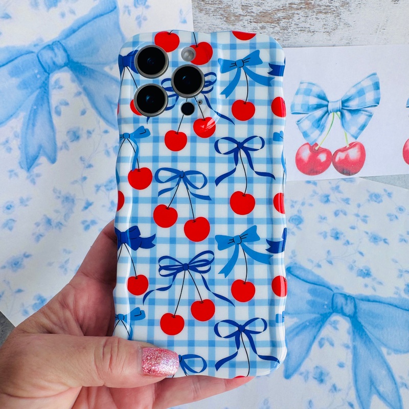 Cherry on Top Wavy Luxe MagSafe Case for iPhone