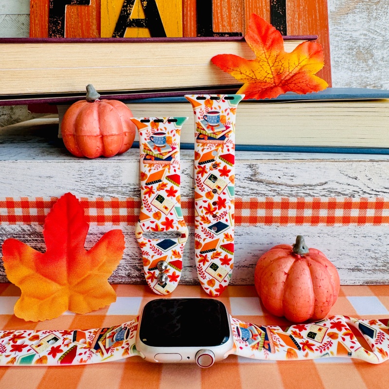 Autumn Stories Print Silicone Band For Apple Watch