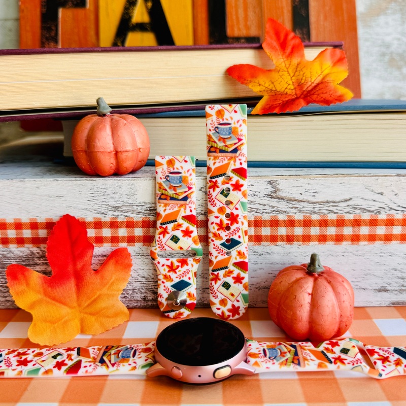 Autumn Stories Print Silicone Band For Samsung Watch