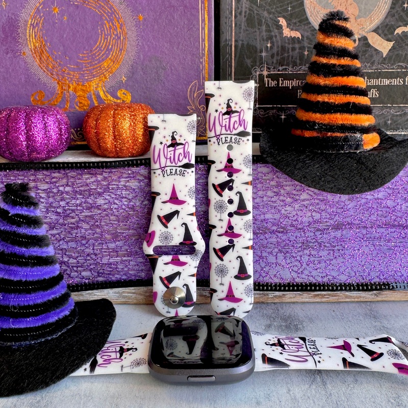 Witch Please Print Silicone Band For Fitbit Versa 1/2