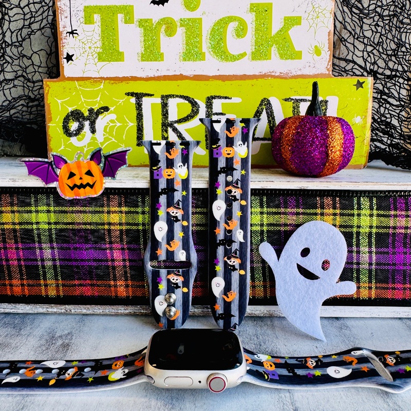 BOO Crew Print Silicone Band For Apple Watch