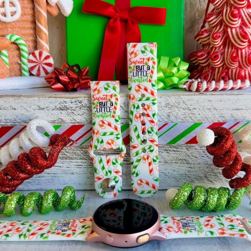 Twistmas Vibes Print Silicone Band For Samsung Watch