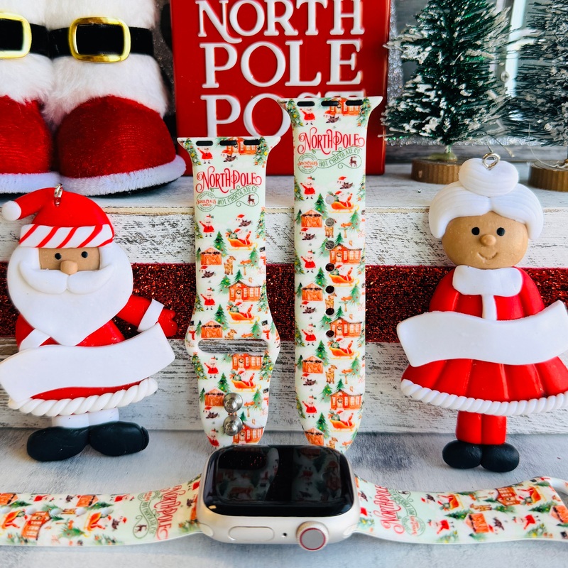 It’s the North Pole Print Silicone Band For Apple Watch