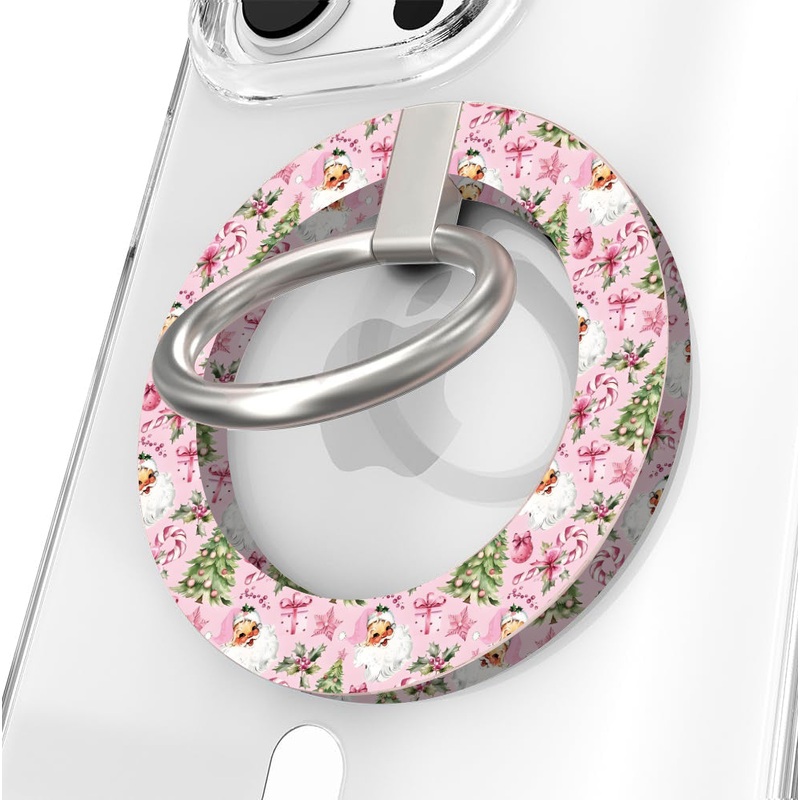 Jolly Pink Santa Hold It Fancy MagSafe Grip Ring