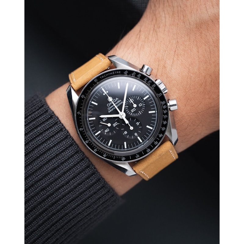 Natural Nubuck Slim Strap