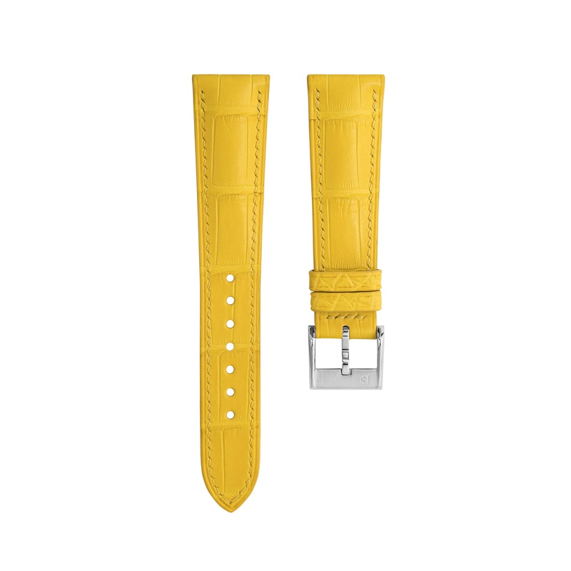 Matte Yellow Alligator Signature Strap