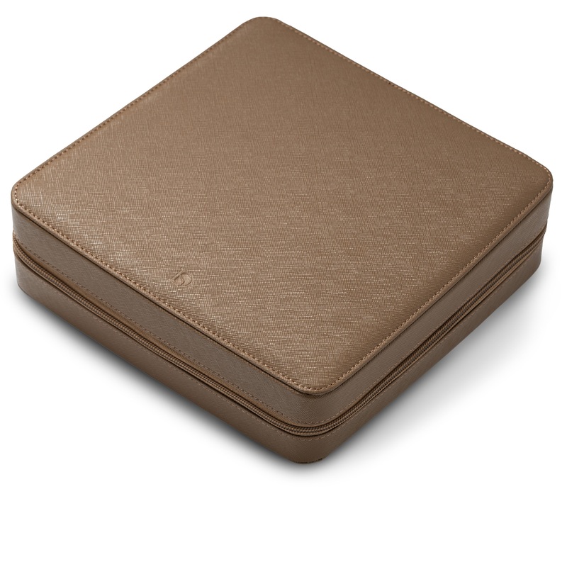 Zip Box (Twelve) – Brown/Light Brown