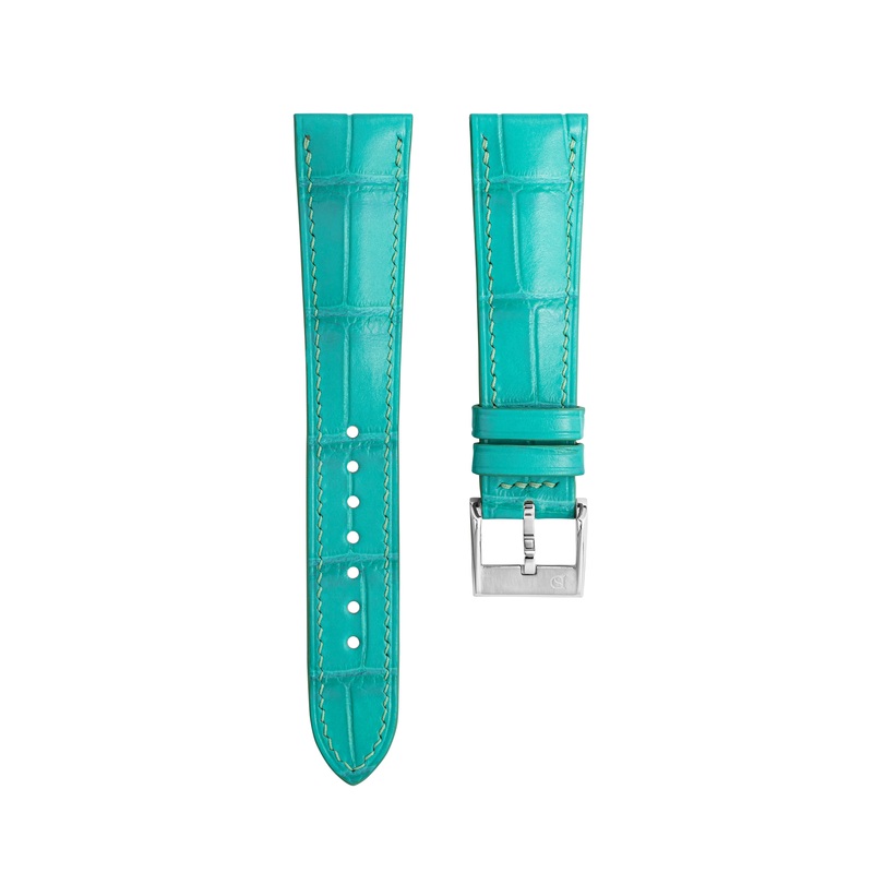 Matte Turquoise Alligator Signature Strap