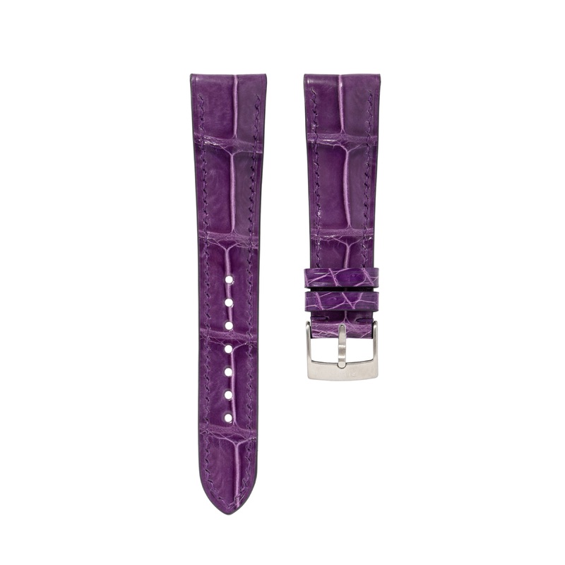 Glossy Purple Crocodile Signature Strap