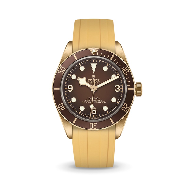 Gold CTS Rubber Strap for Tudor BB58