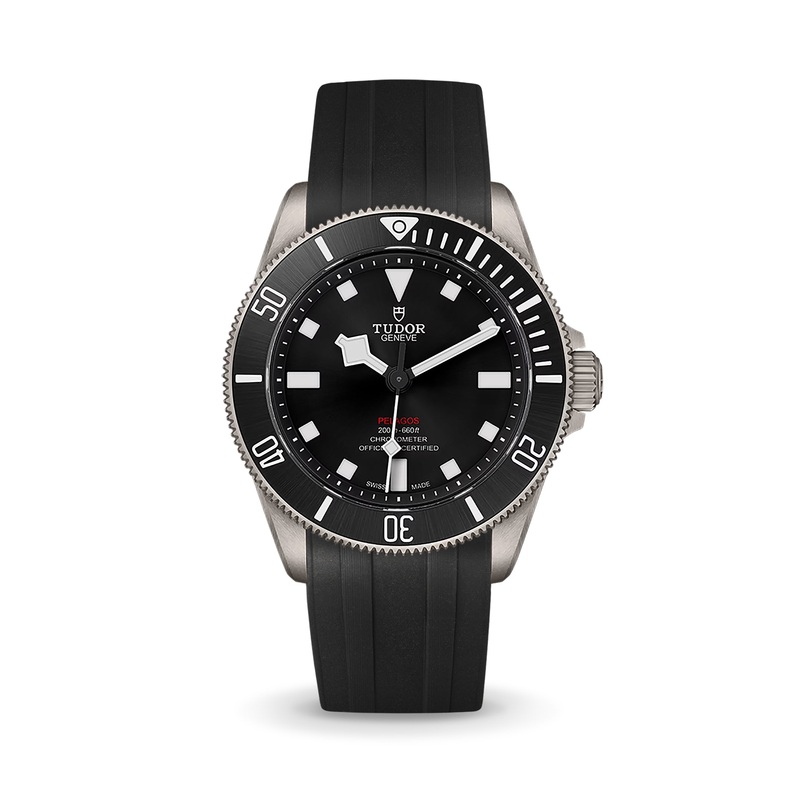 Black CTS Rubber Strap for Tudor Pelagos 39