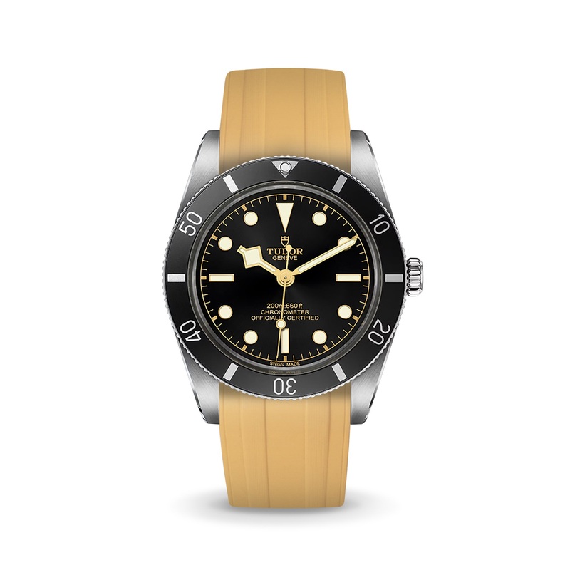 Gold CTS Rubber Strap for Tudor BB54