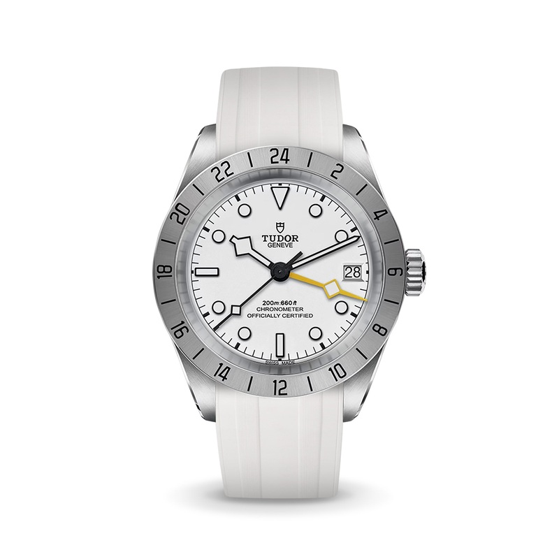 White CTS Rubber Strap for Tudor BB Pro