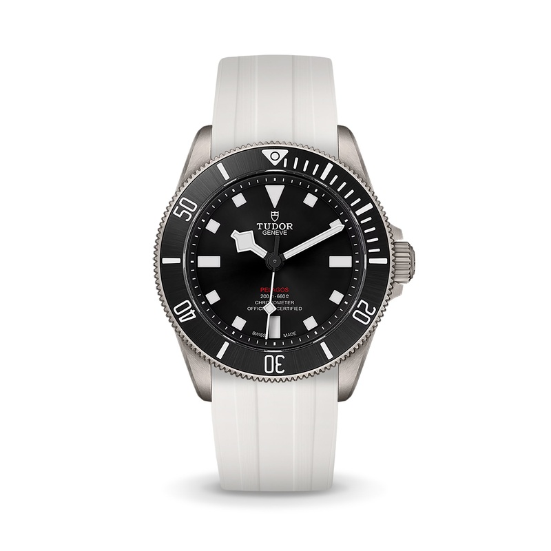 White CTS Rubber Strap for Tudor Pelagos 39