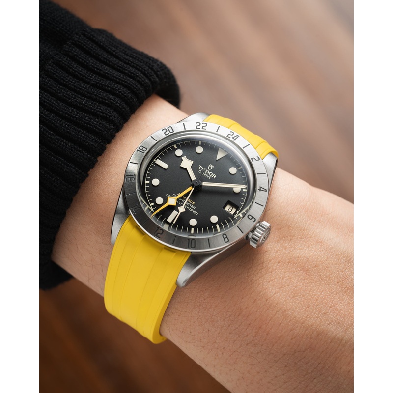 Yellow CTS Rubber Strap for Tudor BB Pro