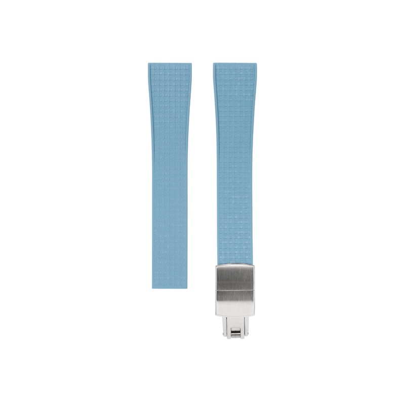 Baby Blue Mosaic CTS Rubber Strap