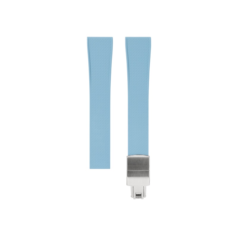 Baby Blue Tropical CTS Rubber Strap