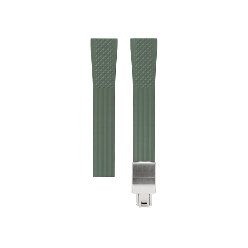 Olive Green Waffle CTS Rubber Strap