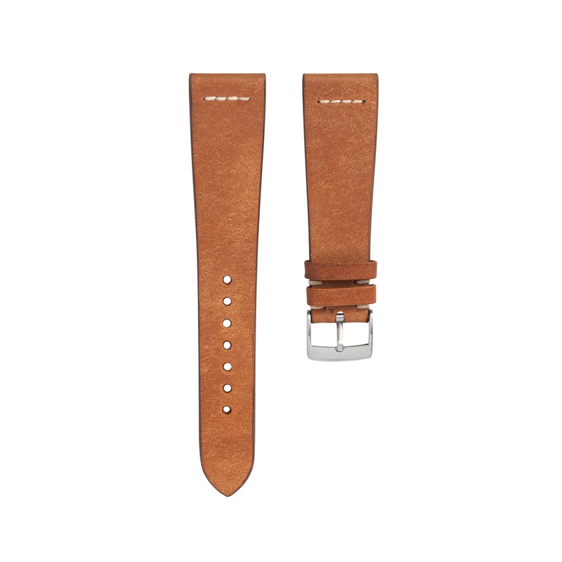 Overstock: Cognac Pueblo Row-Stitch Strap