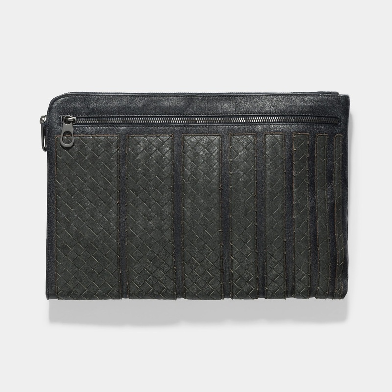 Bottega Veneta “GREY” Intrecciato Document Case