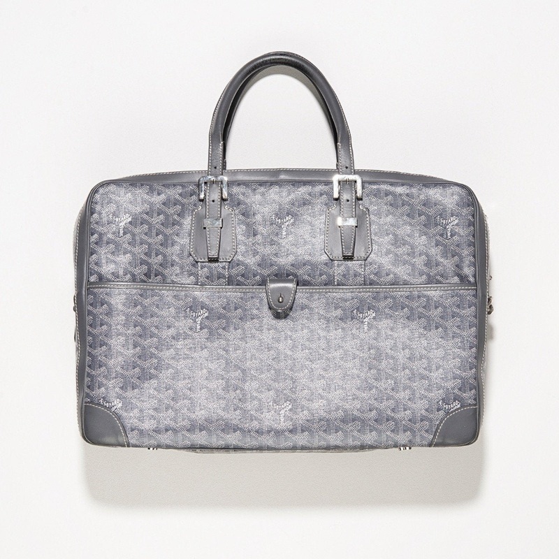 Goyard Ambassador PM Briefcase Grey